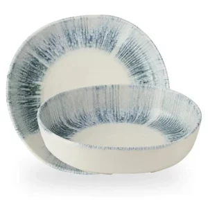 Churchill Inked Lyra Blue Organic Walled Bowl 20cm/7.8"
