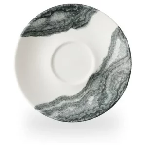 Churchill Inked Tide Black Cappuccino Saucer 15.9cm/6.25"