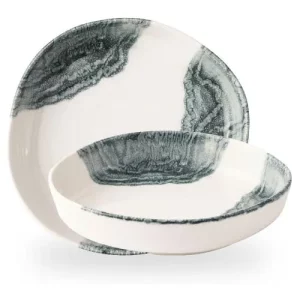 Churchill Inked Tide Organic Walled Bowl 23cm/9"