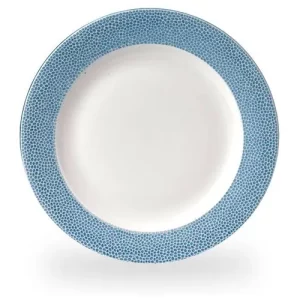 Churchill Isla Spinwash Ocean Blue Profile Footed Plate 23.4cm/9.19"