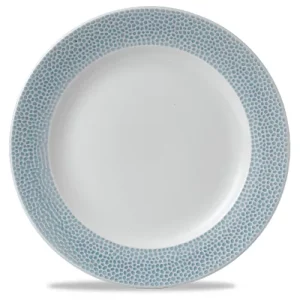 Churchill Isla Spinwash Ocean Blue Profile Footed Plate 26.1cm/10.25"