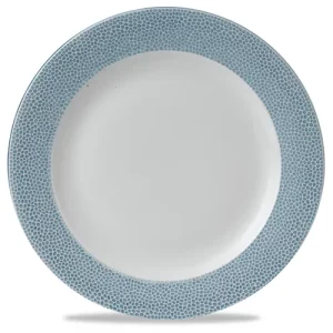Churchill Isla Spinwash Ocean Blue Profile Footed Plate 30.5cm/12"