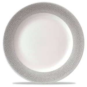 Churchill Isla Spinwash Shale Grey Profile Footed Plate 26.1cm/10.25"