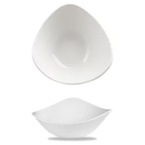 Churchill Lotus White Triangle Bowl 260ml/9.15oz