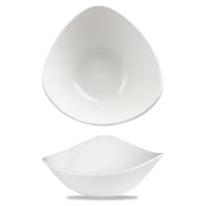 Churchill Lotus White Triangle Bowl 370ml/13.02oz