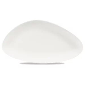 Churchill Lotus White Triangle Chefs' Plates 18.8 x 35.5cm/7.38 x 13.94"