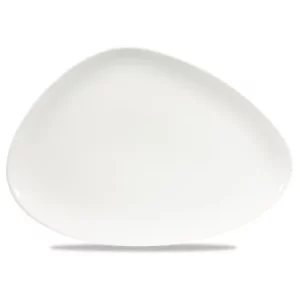 Churchill Lotus White Triangle Chefs' Plates 25 x 35.6cm/9.81 x 14"