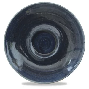 Churchill Monochrome Mist Blue Cappuccino Saucer 15.6cm/6.25"