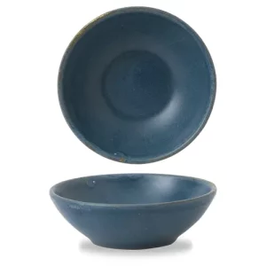 Churchill Nourish Oslo Blue Contour Shallow Bowl 260ml/9oz