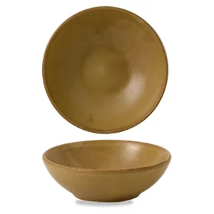 Churchill Nourish Petra Sand Contour Shallow Bowl 260ml/9oz