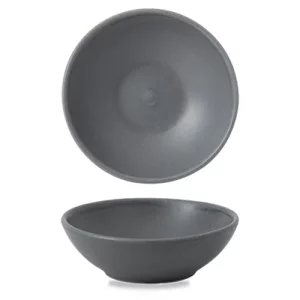 Churchill Nourish Seattle Grey Contour Shallow Bowl 260ml/9oz