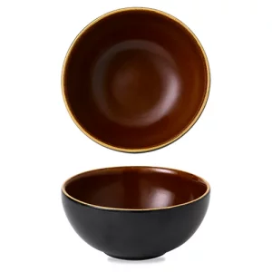 Churchill Nourish Tokyo Black Contour Deep Bowl 770ml/26oz
