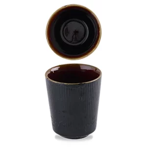 Churchill Nourish Tokyo Black Unhandled Cup 341ml/12oz