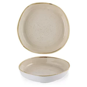 Churchill Nutmeg Cream Organic Walled Bowl 23cm/9"
