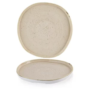 Churchill Nutmeg Cream Organic Walled Plate 25.5cm/10"