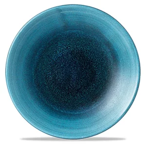 Churchill Stonecast Aqueous Lagoon Deep Coupe Plate 22.5cm/8.81"