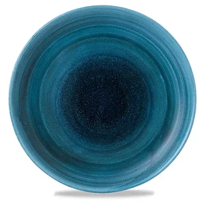 Churchill Stonecast Aqueous Lagoon Evolve Coupe Plate 26cm/10.19"