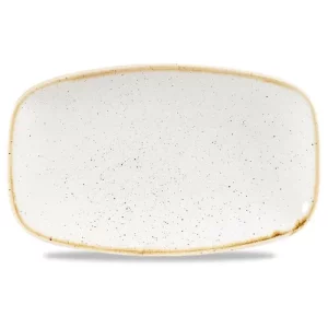 Churchill Stonecast Barley White Oblong Chefs' Plate 12.1 x 20cm/4.75 x 7.81"