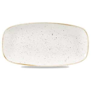 Churchill Stonecast Barley White Oblong Chefs' Plate 12.7 x 26.9cm/5 x 10.56"