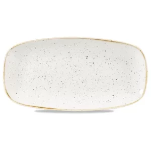Churchill Stonecast Barley White Oblong Chefs' Plate 15.3 x 29.8cm/6 x 11.69"