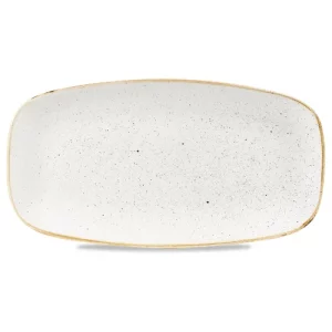 Churchill Stonecast Barley White Oblong Chefs' Plate 18.9 x 35.5cm/7.44 x 13.94"
