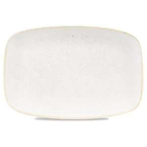 Churchill Stonecast Barley White Oblong Chefs' Plate 24.5 x 35.5cm/9.63 x 13.94"