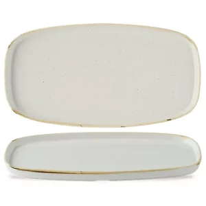 Churchill Stonecast Barley White Oblong Chefs' Plate 35 x 18.5cm/13.75 x 7.25"
