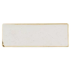Churchill Stonecast Barley White Oblong Plate 24.7 x 8.8cm/9.69 x 3.44"