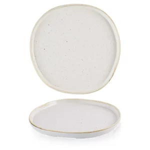 Churchill Stonecast Barley White Organic Walled Plate 21cm/8.25"