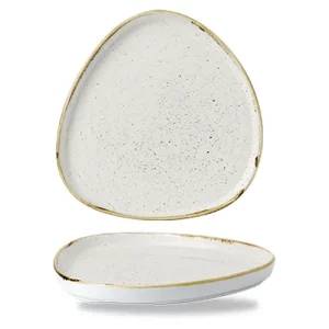 Churchill Stonecast Barley White Triangle Walled Chefs' Plate 20cm/7.87"