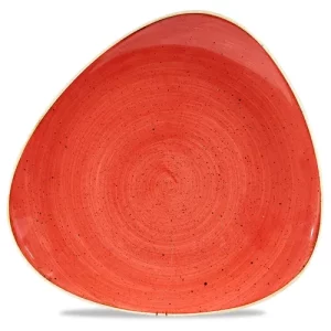 Churchill Stonecast Berry Red Lotus Plate 26.5cm/10.38"