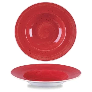 Churchill Stonecast Berry Red Profile Wide Rim Bowl Large 296ml/10oz