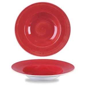Churchill Stonecast Berry Red Profile Wide Rim Bowl Medium 296ml/10oz