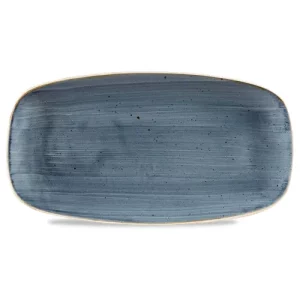 Churchill Stonecast Blueberry Oblong Chefs' Plate 15.3 x 29.8cm/6 x 11.69"