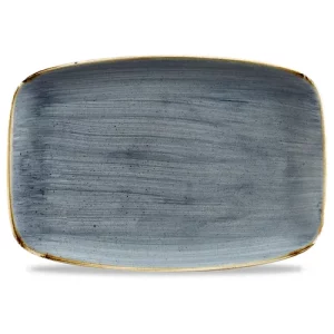 Churchill Stonecast Blueberry Oblong Chefs' Plate 24.5 x 35.5cm/9.63 x 13.94"