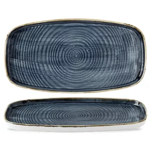 Churchill Stonecast Blueberry Oblong Chefs' Plate 30 x 15.3cm/11.75 x 6"