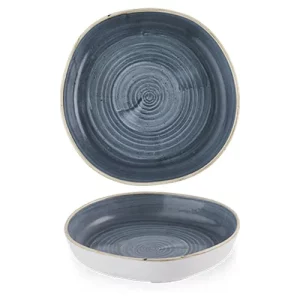 Churchill Stonecast Blueberry Organic Walled Bowl 20cm/7.8125"