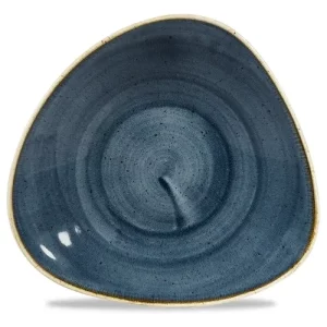 Churchill Stonecast Blueberry Triangle Shallow Bowl 21 x 21cm/8.25 x 8.25"