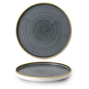 Churchill Stonecast Blueberry Walled Plate 21cm/8.25"