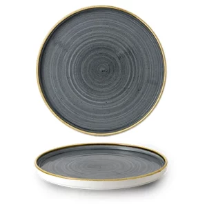 Churchill Stonecast Blueberry Walled Plate 26cm/10.19"
