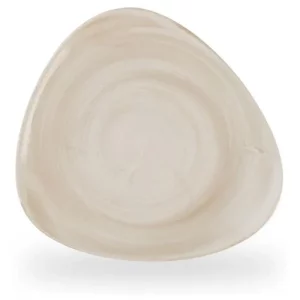 Churchill Stonecast Canvas Natural Lotus Plate 22.9cm/9"