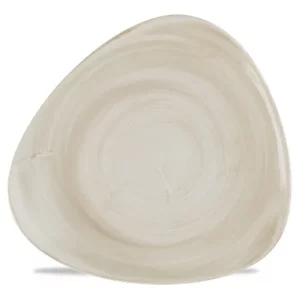 Churchill Stonecast Canvas Natural Lotus Plate 26.5cm/10.375"
