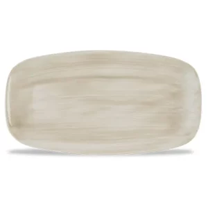 Churchill Stonecast Canvas Natural Oblong Chefs' Plate 35.5 x 18.90cm/13.94 x 7.44"