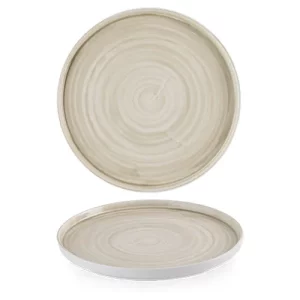Churchill Stonecast Canvas Natural Walled Plate 21cm/8.25"