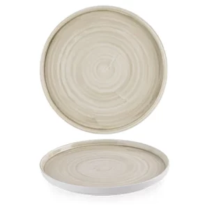 Churchill Stonecast Canvas Natural Walled Plate 26cm/10.19"