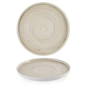 Churchill Stonecast Canvas Natural Walled Plate 29.8 x 15.3cm/11.69 x 6