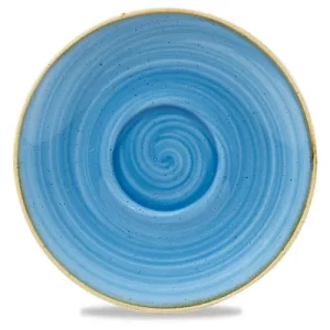 Churchill Stonecast Cornflower Blue Cappuccino Saucer 15.6cm/6.25"
