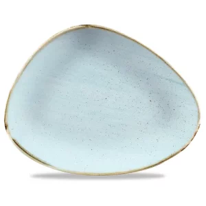 Churchill Stonecast Duck Egg Triangle Chefs' Plate 8.06 x 10.38"