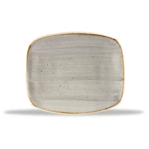 Churchill Stonecast Grey Oblong Chefs' Plate 12.6 x 15.4cm/4.94 x 6.06"