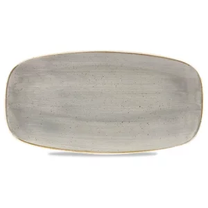 Churchill Stonecast Grey Oblong Chefs' Plate 12.7 x 26.9cm/5 x 10.56"